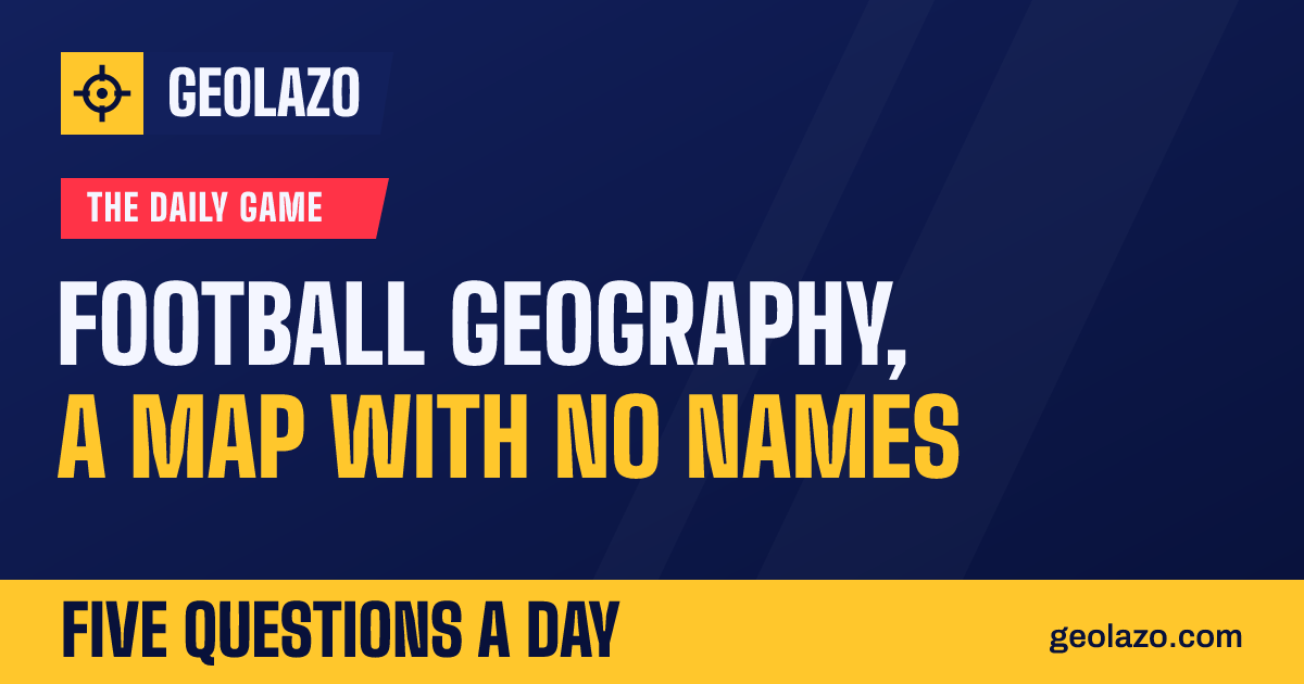 Geolazo - a daily geography game about football history